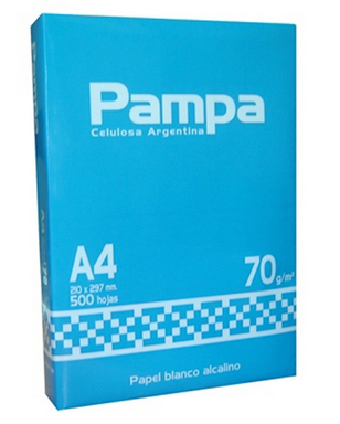 RTA. PAMPA A4 (21X29,7) 70 GRS.