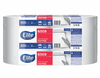 TOALLAS ELITE JUMBO 300 MT SH BCA.X2 (6309)