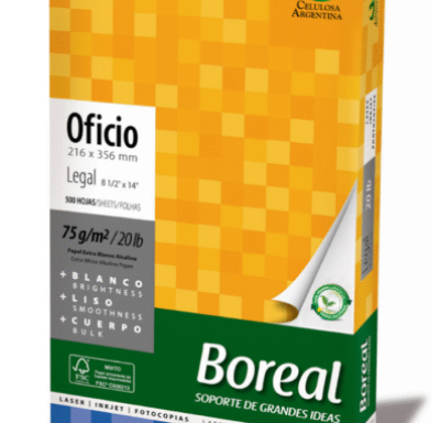 RTA. BOREAL BLANCO LEGAL (21,6X35,6)  75 GRS.